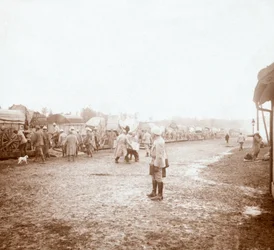 Arriving at Revigny, Northern France, c1914-c1918