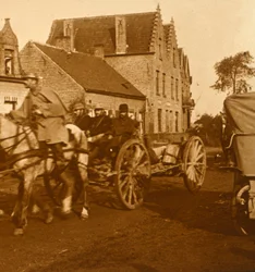 Artillery moving up the line