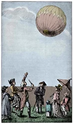 Ascension of a Montgolfier Balloon, late 18th Century