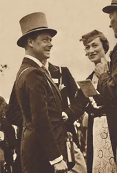 Ascot, June, 1935 - King Edward, then Prince of Wales, with Mrs. Simpson, 1937
