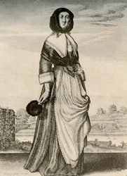 Autumn - An English Woman in Hood and Apron, Reign of Charles I