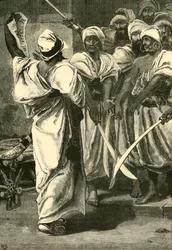 Bagaeus Delivering His Messages to the Persian Guard