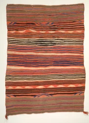 Banded Wearing Blanket diyugi, c1880-1890