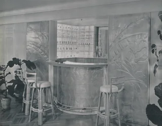 Bar in the Home of Mr. and Mrs. Miles Gray