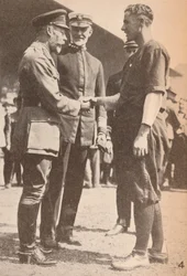 Baseball, the national game of the United States, was played by American troops while in England