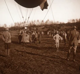 Basket of barrage balloon