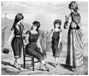 Bathing dress, 1885