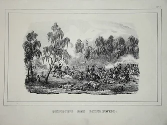 Battle between Russian Troops and French Cavalry near Ostrovno, 25-26 July 1812