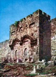 Battlements of Temple Hill, Jerusalem, Israel