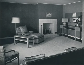 Bedroom in the house of Mr. Anatole Litvak in Saint Monica, California
