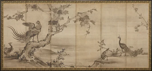 Birds, Flowers, and Trees: On the Back, Bamboo Trees
