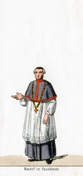 Bishop in House Dress, Costume Design for Shakespeare
