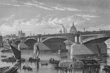 Blackfriars Bridge from the Surrey side, London