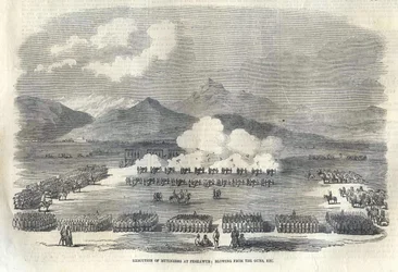 Blowing from Guns in British India