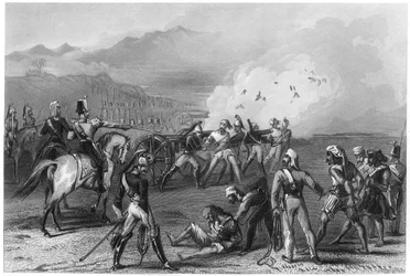 Blowing mutinous Sepoys from the guns