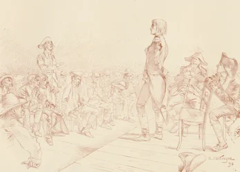 Bonaparte Addressing a Jacobin Club in Corsica, c1789, 1896