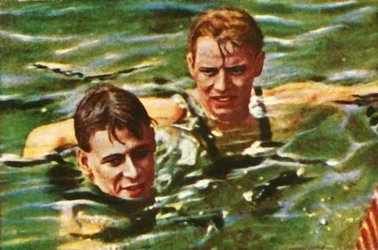 Boy Charlton of Australia, and Arne Borg of Sweden, 1928