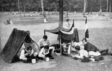 Boys Camping, Berlin, Germany