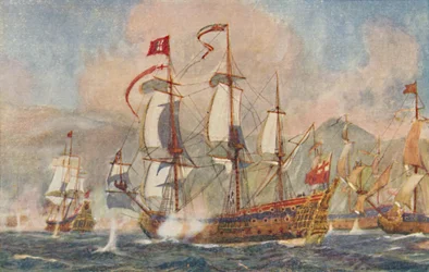 British Warship of the 17th Century