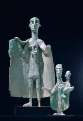 Bronze Mother and Child Statues, Nuragic Culture, Siniscola, Sardinia, 9th-6th Century BC