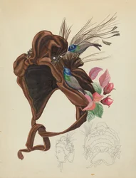 Brown Velvet Cap, c. 1940