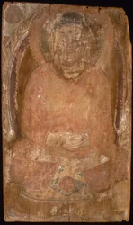 Buddha with a Halo and Flaming Body Mandorla