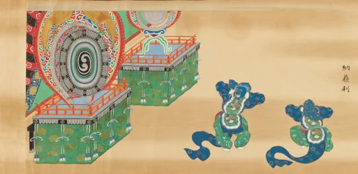 Bugaku Scroll, 17th century