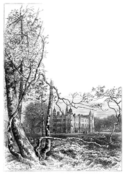Burleigh House gardens, Stamford, Lincolnshire, 1900