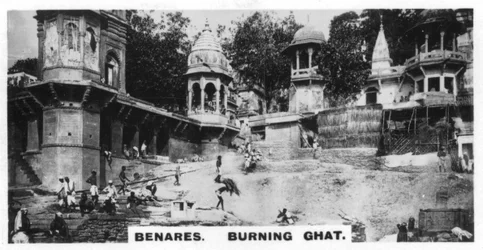 Burning Ghat, Benares, India