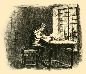 By the Light of the Moon He Began His Task, 1907