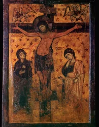 Byzantine Icon of the Crucifixion