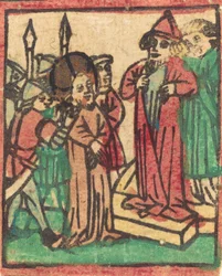 Caiaphas Tearing his Clothes