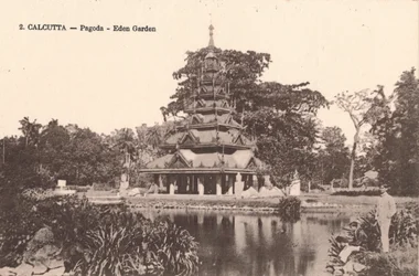 Calcutta - Pagoda - Eden Garden, c1900
