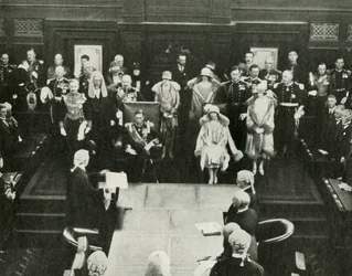 Canberra, Australia. Their Majesties Opening the First Federal Parliament, May 9th, 1927
