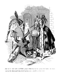 Cartoon on a riding theme