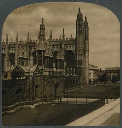 Celebrated Gothic Chapel of Kings College, Cambridge, England