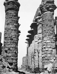 Central Alley of the Great Temple at Karnak, Egypt