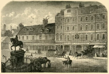 Charing Cross from Northumberland House in 1750