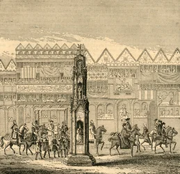 Cheapside Cross, as It Appeared in 1547
