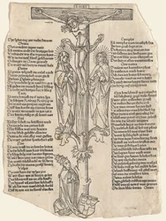 Christ on the Cross with Pope Pius II