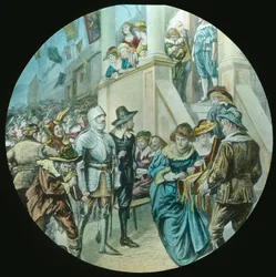 Christian and Faithful Pass Through Vanity Fair