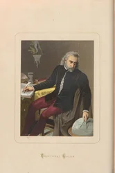 Christopher Columbus. From: Hombres y mujeres celebres de todos los tiempos by Juan Landa, 1875-187