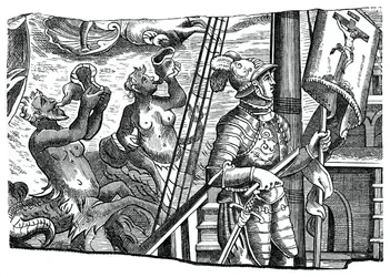 Christopher Columbus on Board His Ship, During His First Voyage to the West