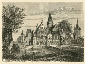 Church and Tower of the Temple, Paris, 1890