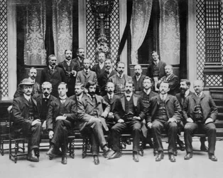 Cinema pioneers at a Paris convention