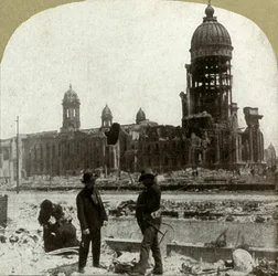 City Hall from McAllister St. looking northeast, 1906