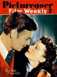 Clark Gable and Vivien Leigh, actors