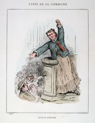 Club at the Church, Paris Commune, 1871