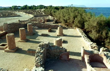 Coastal Roman ruins, Tunisia, 3rd century AD