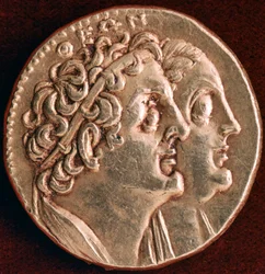 Coin of Ptolemy I and Berenice I, Ptolemaic Kingdom of Egypt
